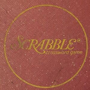 Scrabble Crossword Game - Red Edition Copyright 1948-53 Vintage As Is, READ